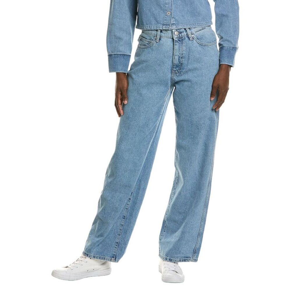 Dl1961 Womens Kaylen Blue Sky Barrel Jean, Blue